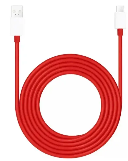OnePlus USB Type C Cable 7.3 A 1 m This data cable supports 80W Max fast charging.